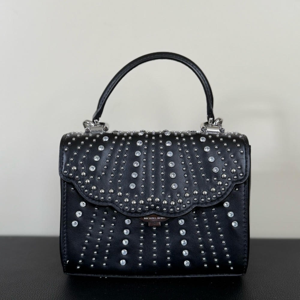 Michael Kors Black Mini Bag with Silver Studs